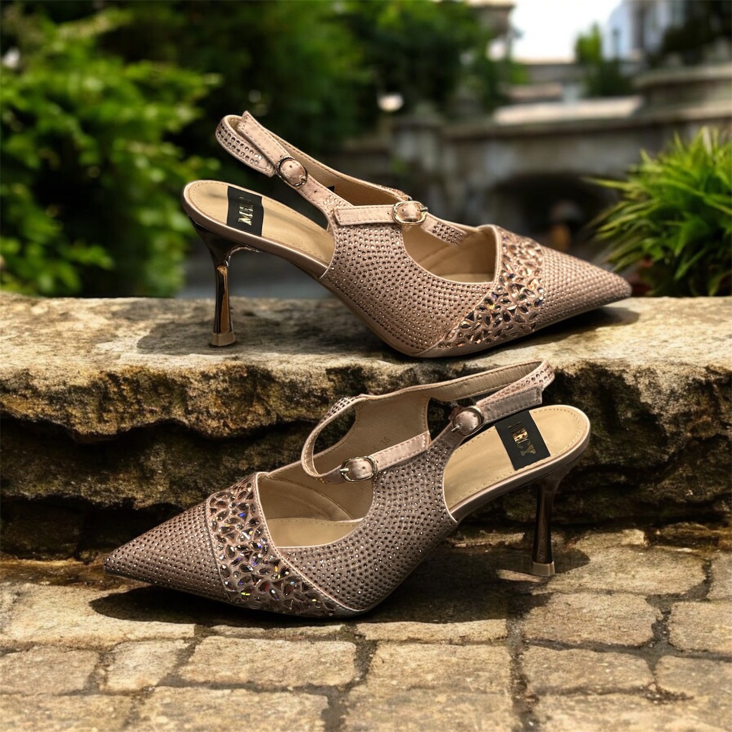 WOMEN HEELS - ROSE GOLD COLOUR