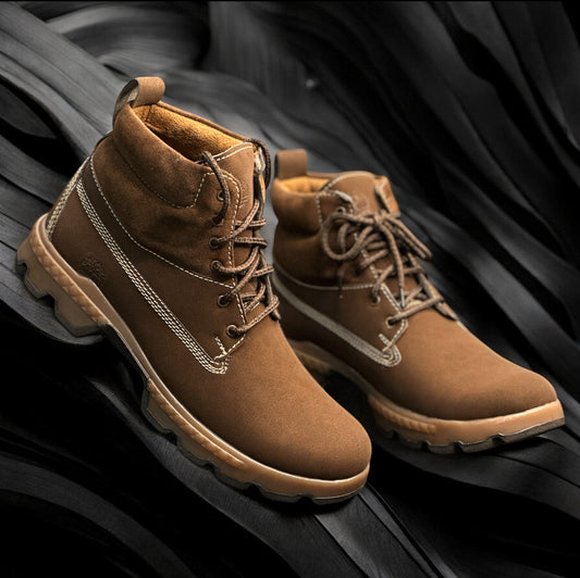 SYNTHETIC LEATHER HIGH ANKLE MOUNTAIN CLIMBER BOOTS