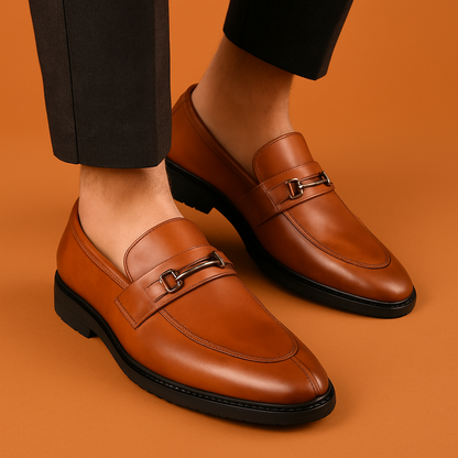 MERCY PURE LEATHER LOAFER'S WITH BUCKLE