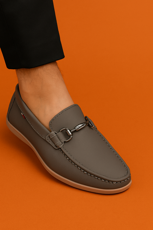 MERCY COMFORTABLE DAILY WEAR  LOAFERS IN GREY COLOR