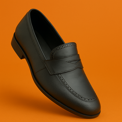 MERCY TEXTURED CLASSY LEATHER LOAFERS
