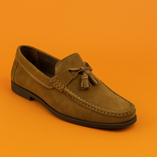 MERCY VELVET LOAFERS WITH TESSELS