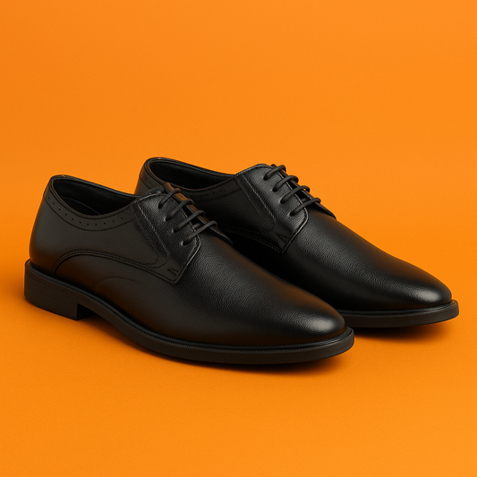 MERCY BLACK DERBY SHOES