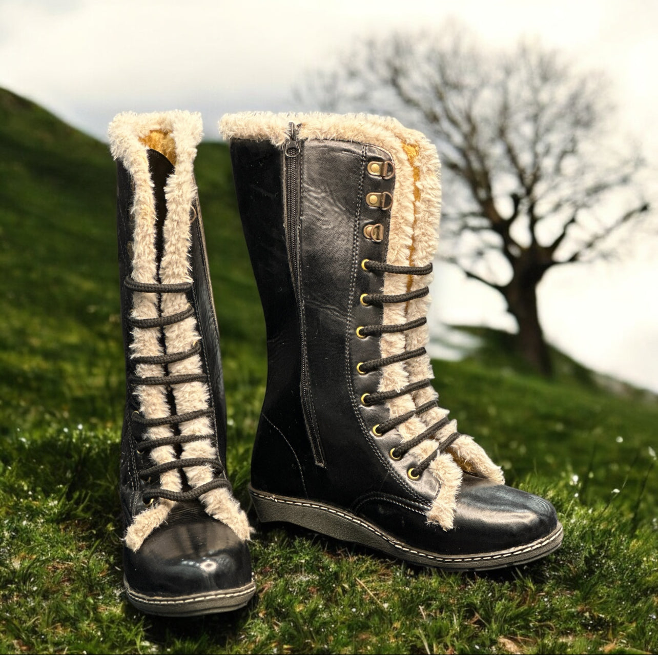 FURRY BOOTS FOR WOMEN