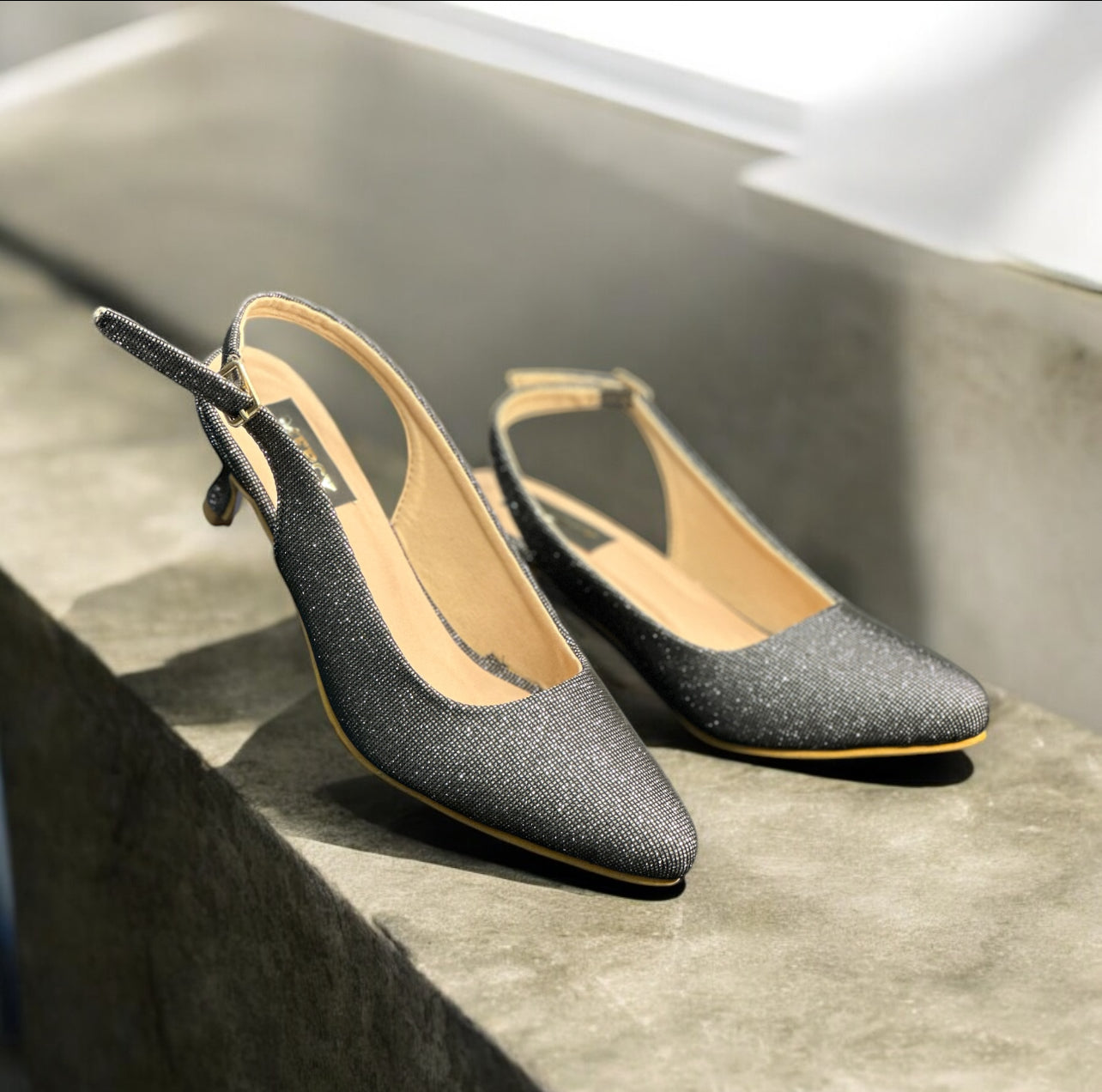 MERCY KITTEN HEELS MULES