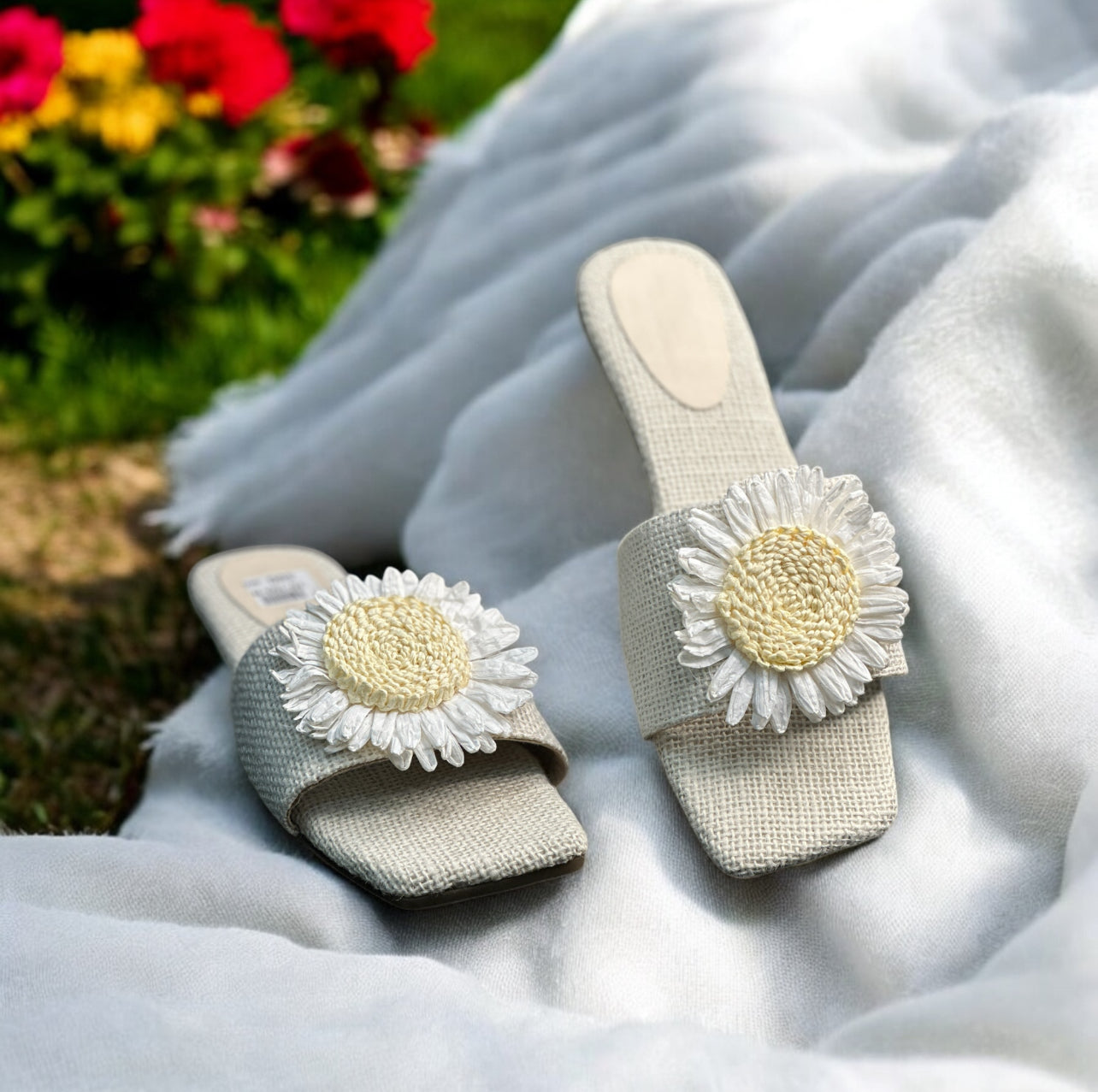 MERCY SPRING SUMMER DAISY FLOWER FLIP FLOP