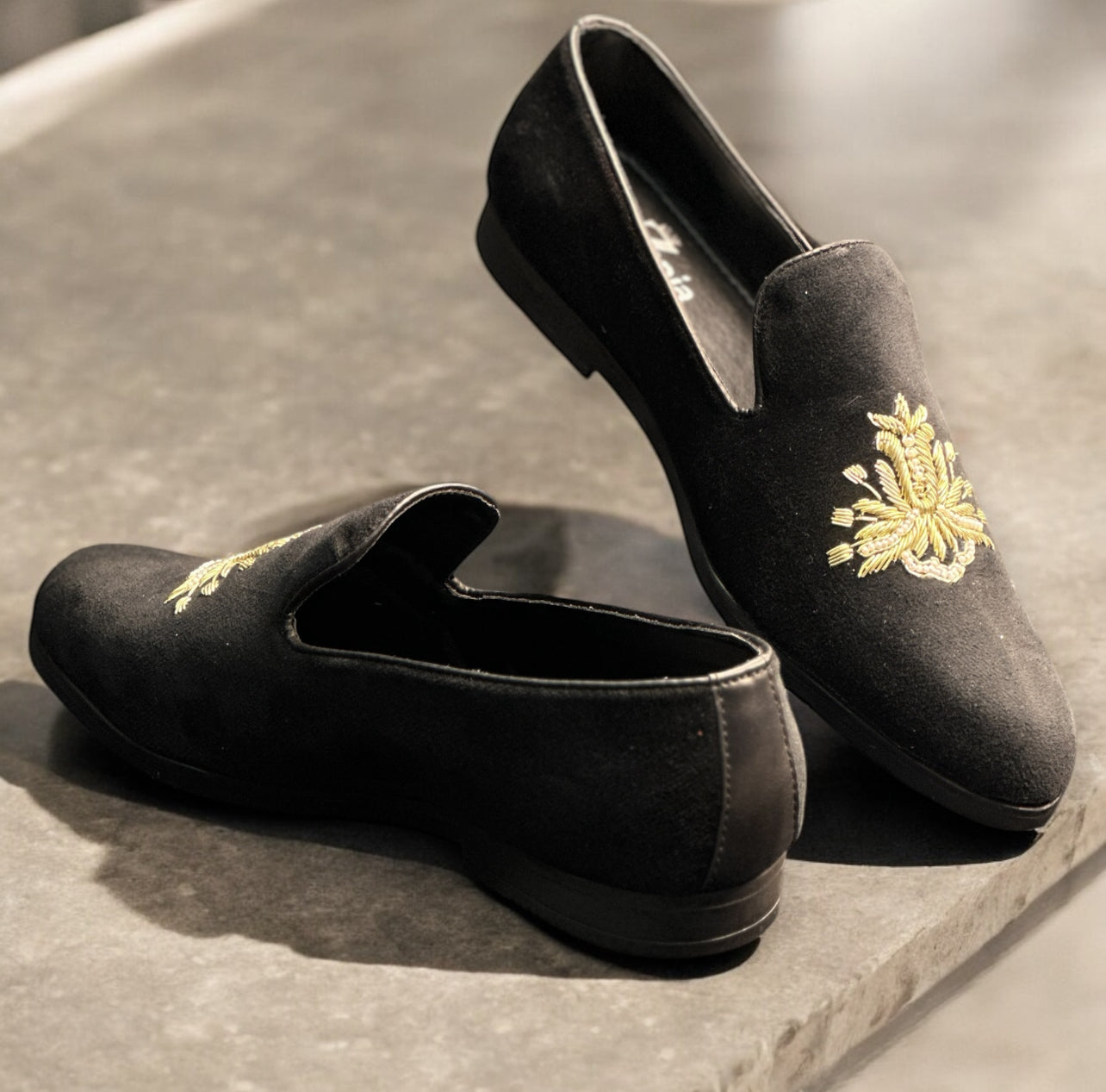 WEDDING COLLECTION EMBROIDERY SLIP ON LOAFERS