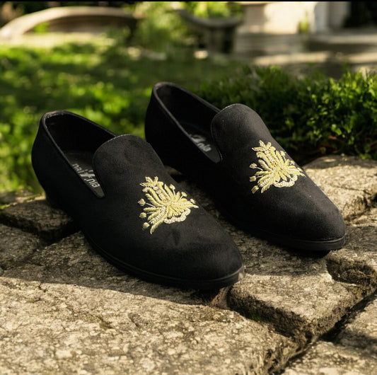 WEDDING COLLECTION EMBROIDERY SLIP ON LOAFERS