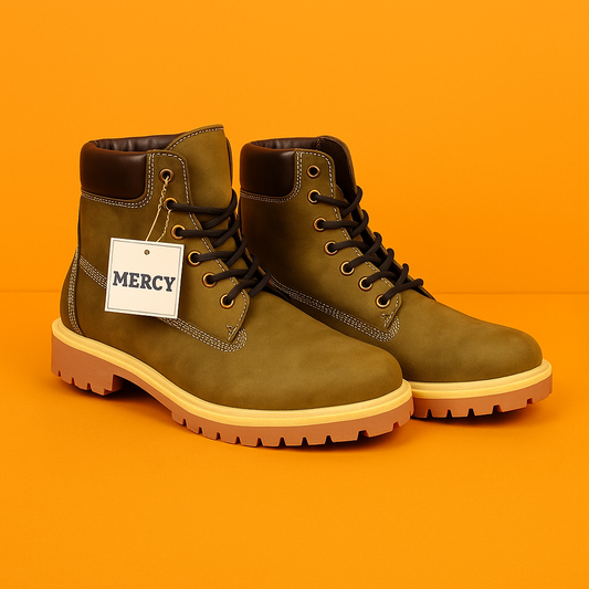 MERCY HIKING BOOTS IN OLIVE GREEN COLOR