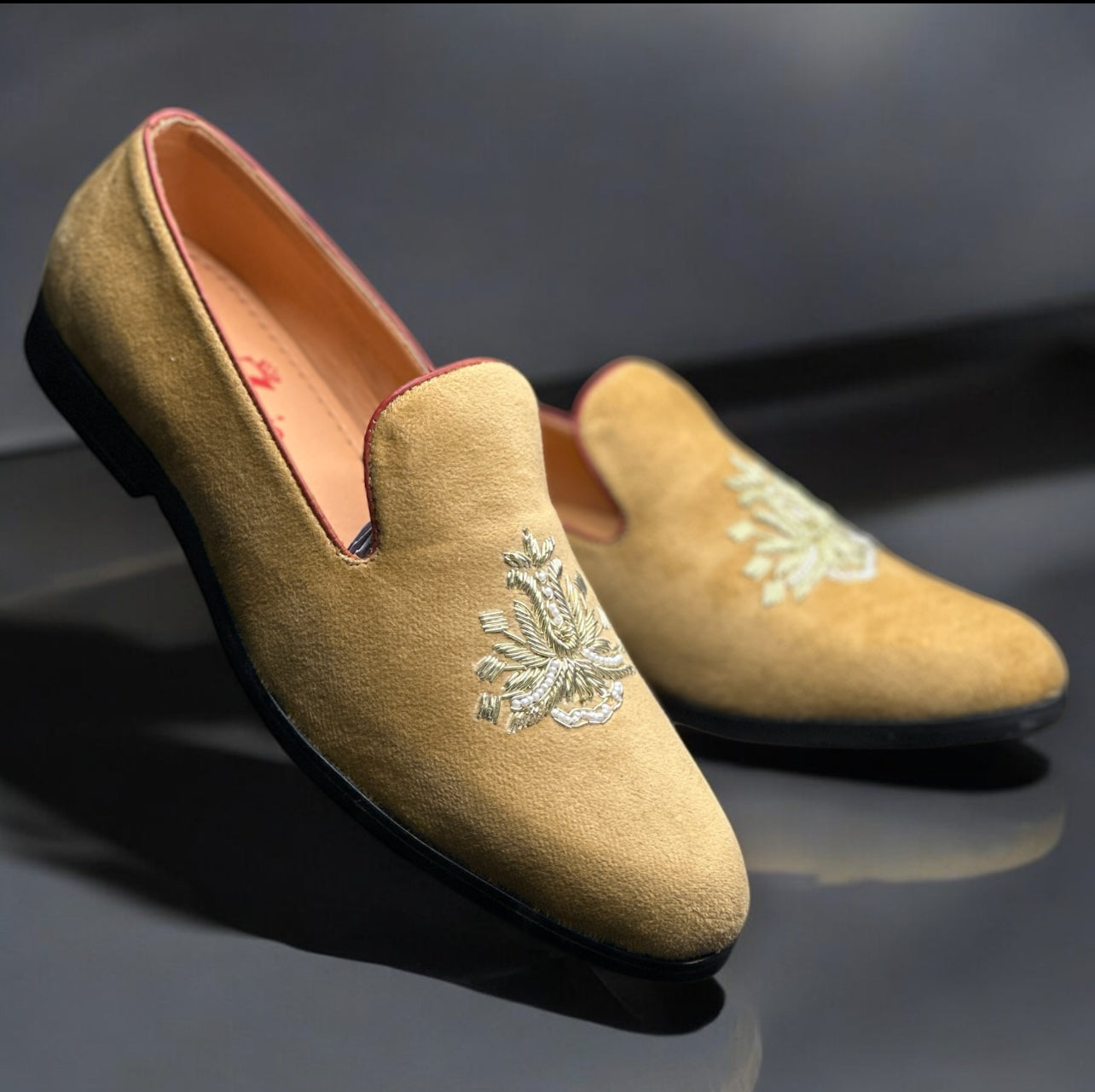 WEDDING COLLECTION EMBROIDERY SLIP ON LOAFERS