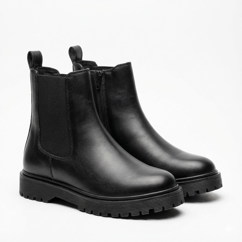 ROUND TOE CHUNKY HEEL IN WOMEN’S CHELSEA