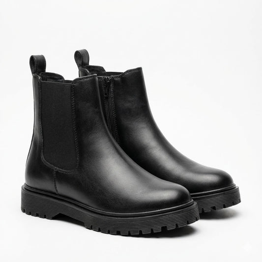 ROUND TOE CHUNKY HEEL IN WOMEN’S CHELSEA
