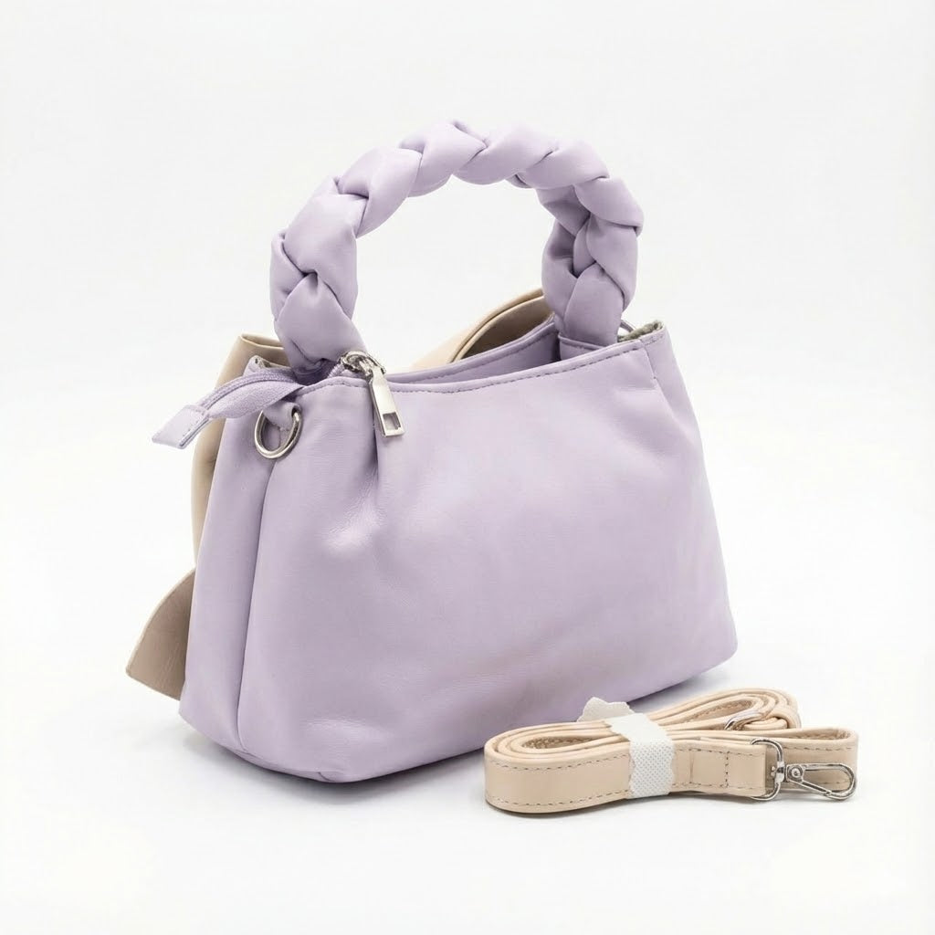 LAVENDER BOW MINI HANDBAG – ELEGANT & CUTE
