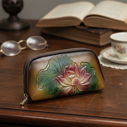 WOMEN’S MULTICOLOR FLORAL ZIPPER WALLET