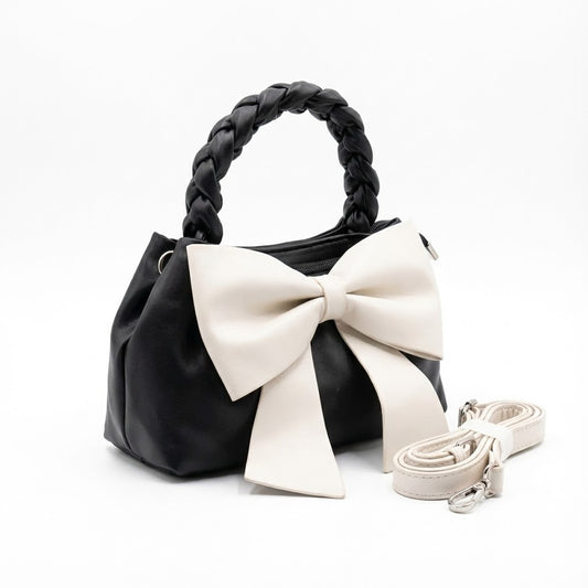 BLACK BOW MINI HANDBAG – ELEGANT