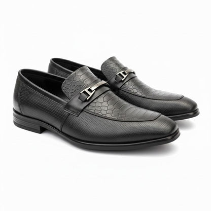 MEN’S BLACK FORMAL SLIP-ON SHOES