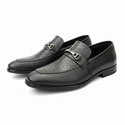 MEN’S BLACK FORMAL SLIP-ON SHOES