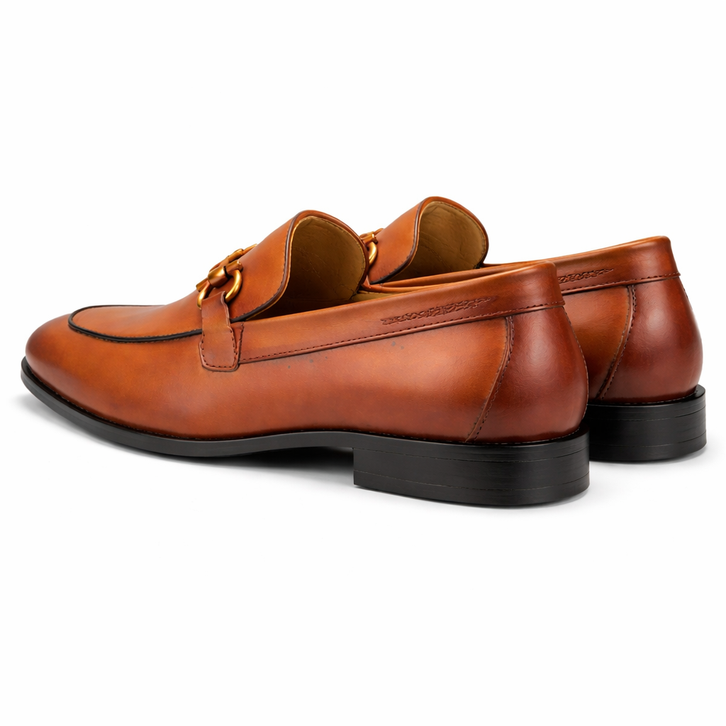 GOODYEAR WELTED FORMAL WOODEN SOLE LOAFER SHOES