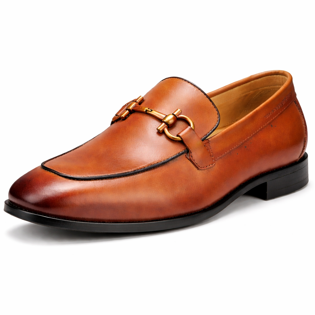 GOODYEAR WELTED FORMAL WOODEN SOLE LOAFER SHOES