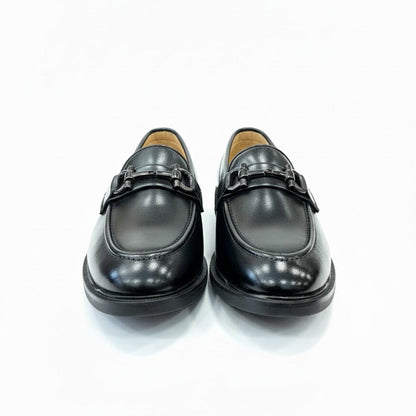 MEN’S BLACK FORMAL BUCKLE LOAFER SHOES