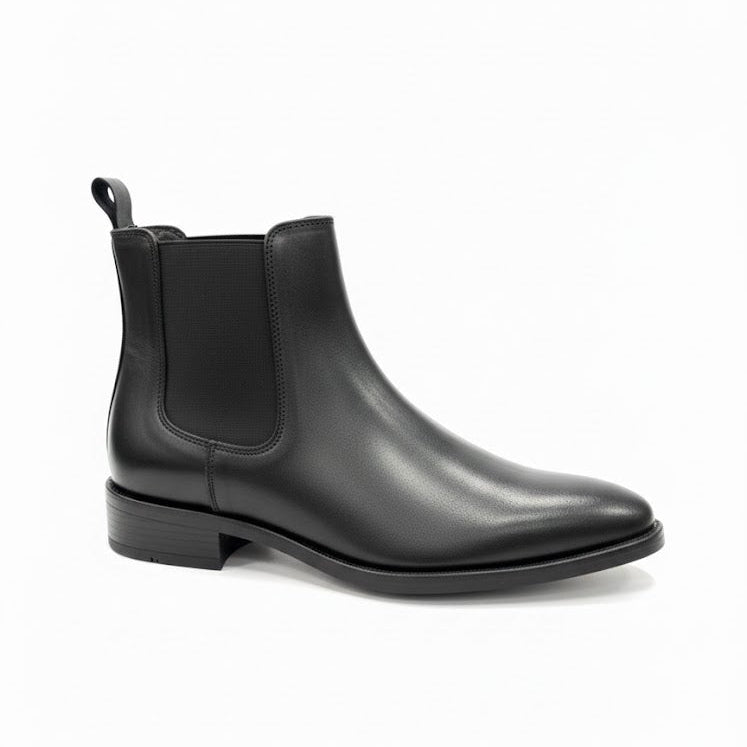 MEN’S BLACK FORMAL CHELSEA BOOTS