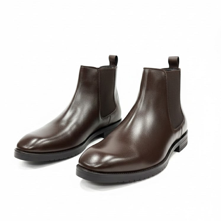 MEN’S BROWN FORMAL CHELSEA BOOTS