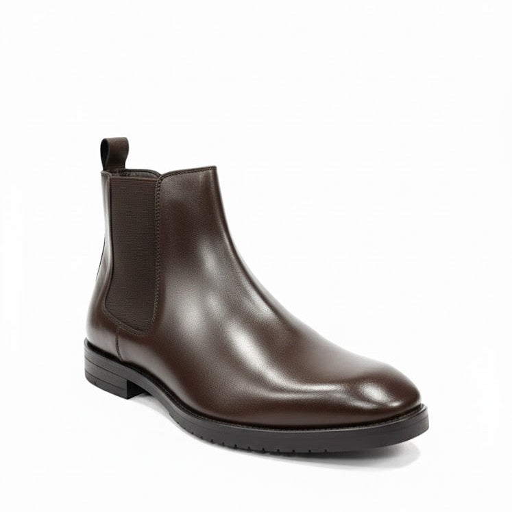 MEN’S BROWN FORMAL CHELSEA BOOTS